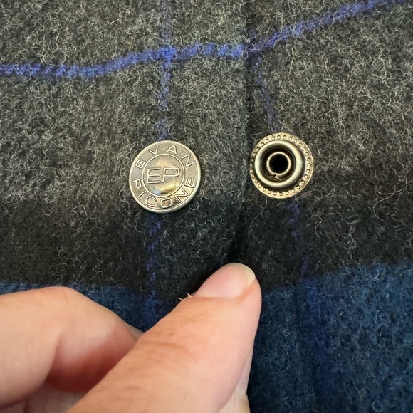 Vintage Evan Picone Wool blend Snap Front Shacket Shirt / 18 - Picture 6 of 11